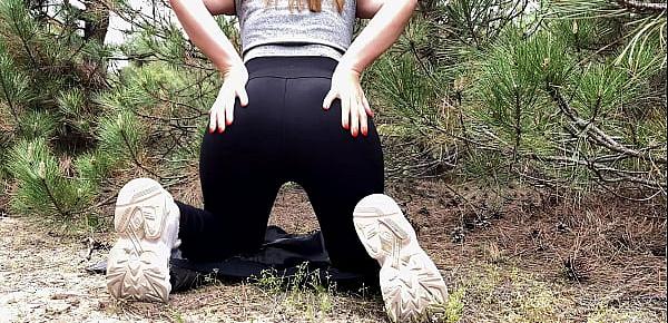 Outdoor Masturbation in the Forest from a Hot Babe with a Tasty Ass